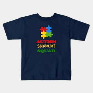 autism support squad Kids T-Shirt